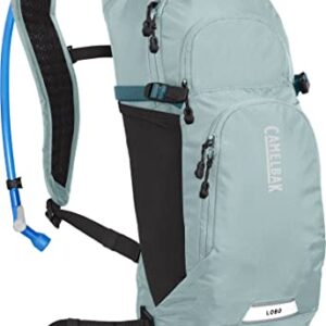 CamelBak Women's Lobo 9 Bike Hydration Pack - Helmet Carry - Magnetic Tube Trap- 70oz, Blue Haze/Black