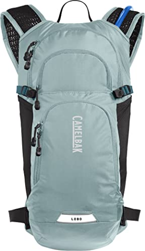 CamelBak Women's Lobo 9 Bike Hydration Pack - Helmet Carry - Magnetic Tube Trap- 70oz, Blue Haze/Black