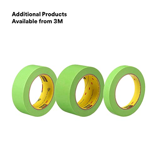 Scotch Performance Masking Tape 233+, 46334, Flexible, Moisture Resistant, Green Color, 18 mm x 55 mm, Automotive Masking Tape