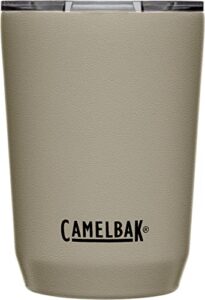 camelbak horizon 12 oz tumbler – insulated stainless steel – tri-mode lid – dune