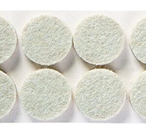 Scotch Felt Pads, Felt Furniture Pads for Protecting Hardwood Floors, Round, 32 Pads & Felt Pads, Felt Furniture Pads for Protecting Hardwood Floors, Square, Beige, 1 in. x 1 in, 16 Pads