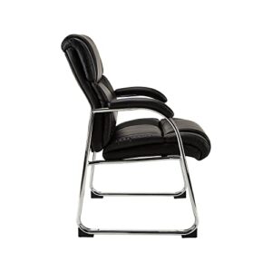 STAPLES Sonada Faux Leather Guest Chair, Black, 2/Pack (28364-Ccvs)