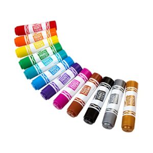 Crayola Quick Dry Paint Sticks, Assorted Colors, Washable Paint Set for Kids, 12 Count