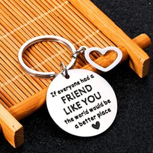 Friendship Gifts for Women Friends Long Distance Friendship Gift Birthday Christmas Presents Thank You Gifts for Boys Girls Sisters Keychain for Men Brother Coworker Appreciation Leaving Farewell Gift