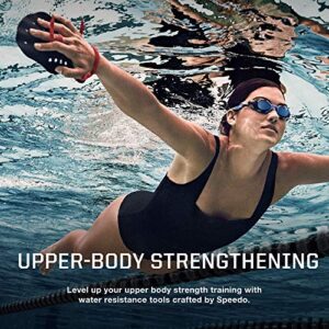 Speedo unisex adult Training Nemesis Contour swimming hand paddles, Multicolor, Large US
