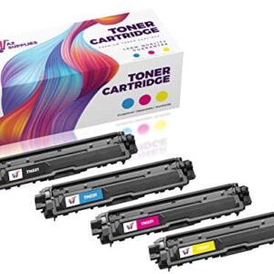 AZ Compatible Toner Cartridge Replacement for Brother TN221 TN225 Hl-3170Cdw Mfc 9130CW Hl-3140Cw (Black, Magenta, Yellow, Cyan, 4-Pack)
