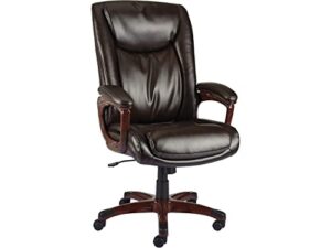 staples westcliffe bonded leather computer and desk chair, brown, 2/pack (50219r-ccvs)