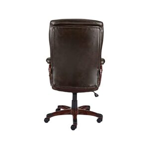 STAPLES Westcliffe Bonded Leather Computer and Desk Chair, Brown, 2/Pack (50219R-Ccvs)