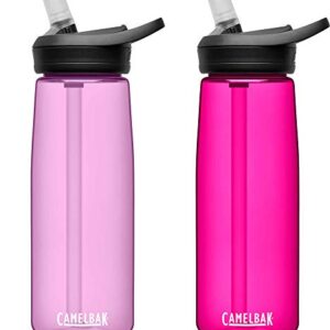 CamelBak eddy+ BPA Free Water Bottle 25 oz, 2-Pack, Dusty Lavender / Deep Magenta