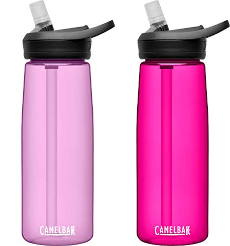 CamelBak eddy+ BPA Free Water Bottle 25 oz, 2-Pack, Dusty Lavender / Deep Magenta