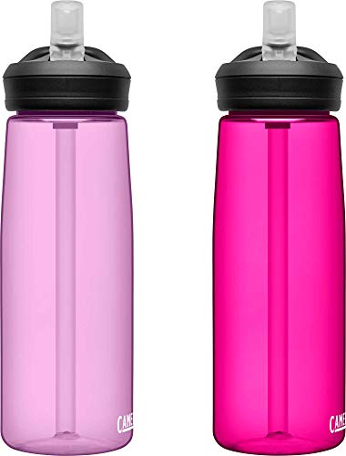 CamelBak eddy+ BPA Free Water Bottle 25 oz, 2-Pack, Dusty Lavender / Deep Magenta