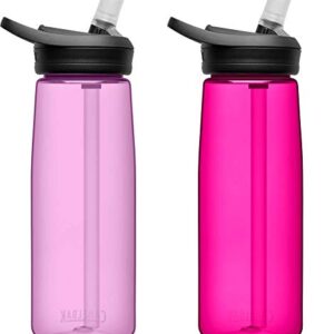 CamelBak eddy+ BPA Free Water Bottle 25 oz, 2-Pack, Dusty Lavender / Deep Magenta