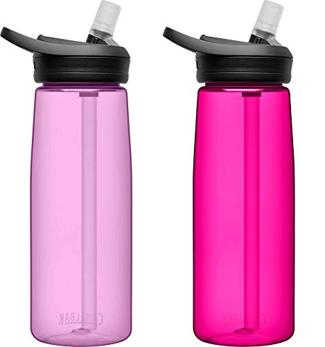 CamelBak eddy+ BPA Free Water Bottle 25 oz, 2-Pack, Dusty Lavender / Deep Magenta