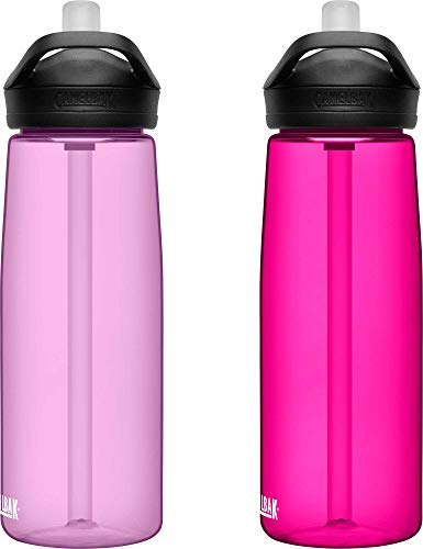 CamelBak eddy+ BPA Free Water Bottle 25 oz, 2-Pack, Dusty Lavender / Deep Magenta