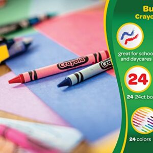 Crayola Crayons Bulk, 24 Crayon Packs with 24 Assorted Colors, School Supplies