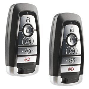 replacement for 2017-2020 ford edge fusion mustang cobra explorer 5-button keyless entry remote m3n-a2c93142600 (set of 2)