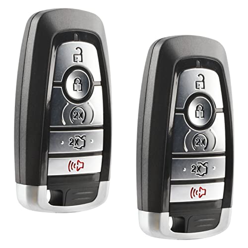 Replacement for 2017-2020 Ford Edge Fusion Mustang Cobra Explorer 5-Button Keyless Entry Remote M3N-A2C93142600 (Set of 2)