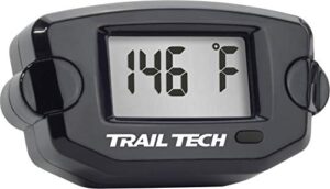 trail tech black tto temperature meter 22mm hose for water cooled applications 742-eh2