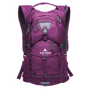 teton sports oasis 18l hydration pack with free 2-liter water bladder; the perfect backpack for hiking, running, cycling, or commuting