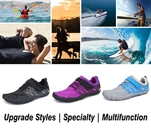 Women's Barefoot Water Shoes Beach Swimming Aqua Pool Surf Waterfall Hiking Quick Dry Athletic Gym Jogging Running Walking Purple