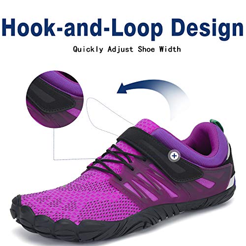 Women's Barefoot Water Shoes Beach Swimming Aqua Pool Surf Waterfall Hiking Quick Dry Athletic Gym Jogging Running Walking Purple