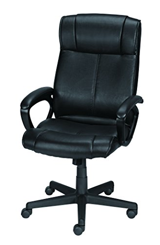 STAPLES® Turcotte Luxura® High Back Executive Chair, Black