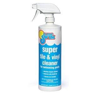 in the swim super pool tile and vinyl cleaner – oil and grime remover – alkaline based – 1 quart