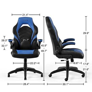 STAPLES 2710764 Gaming Chair Black and Blue