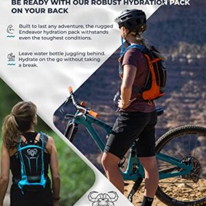 Water Buffalo Hydration Backpack | Hydration Pack & 2 Liter BPA Free Bladder | Multiple Pockets for All Your Essentials