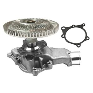 vipcar 1088 engine cooling water pump & fan clutch assembly for jeep 1999-2004 grand cherokee wj 4.0l power tech i6