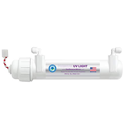 APEC Water Systems UV Ultra Violet Sterilizer Water Filter Kit with 1/4" Quick Connect UG-UVSET-1-4