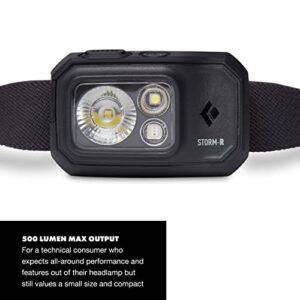 Black Diamond Equipment Storm 500-R Headlamp, Black