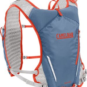 CamelBak Trail Run Hydration Vest 34 oz, Captain's Blue/Spicy Orange