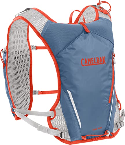 CamelBak Trail Run Hydration Vest 34 oz, Captain's Blue/Spicy Orange