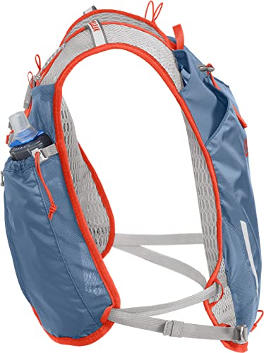 CamelBak Trail Run Hydration Vest 34 oz, Captain's Blue/Spicy Orange