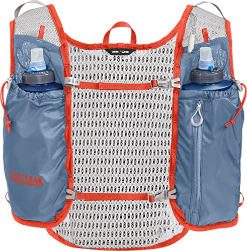 CamelBak Trail Run Hydration Vest 34 oz, Captain's Blue/Spicy Orange