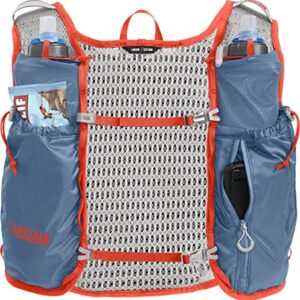 CamelBak Trail Run Hydration Vest 34 oz, Captain's Blue/Spicy Orange