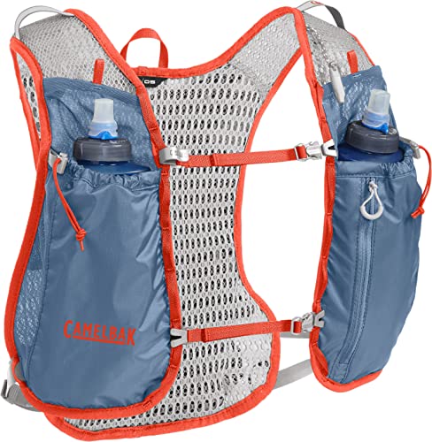 CamelBak Trail Run Hydration Vest 34 oz, Captain's Blue/Spicy Orange