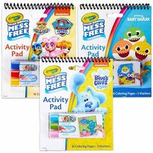 crayola nickelodeon color wonder bundle (3 pack), mess free activity pads & markers, gifts for toddlers, easter basket stuffers, ages 3+
