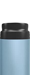 CamelBak Forge Flow Coffee & Travel Mug, Insulated Stainless Steel - Non-Slip Silicon Base - Easy One-Handed Operation - 12oz, Dusk Blue