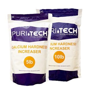 puri tech pool chemicals 15 lb calcium hardness increaser plus for swimming pools & spas increases calcium hardness levels prevents surface staining