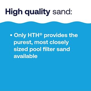 HTH 67120 Swimming Pool Care Pool Filter Sand 50lb Filtration Media for Clean Water