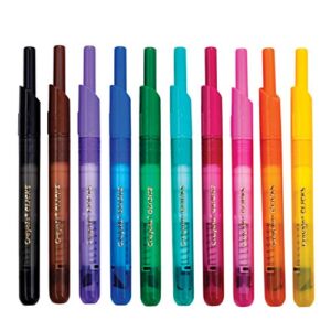 Crayola Washable Markers with Retractable Tips, Clicks, School Supplies, Art Markers, 10 Count