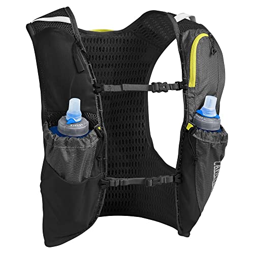 CamelBak Ultra Pro Hydration Vest 34 oz, Graphite/Sulphur Spring, M