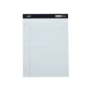 staples 478900 double pad notepads 8.5x11.75 white 100 sh/pd 6 pd/pk