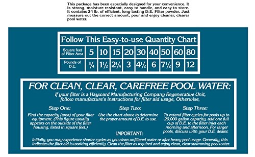 Robelle 4024 D.E./Diatomaceous Earth Powder for Swimming Pools, 24-Pound