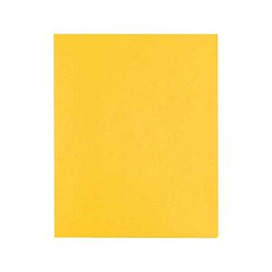 Staples 578544 School Grade 2 Pocket Folder Yellow 25/Box (50761/27538-Cc)