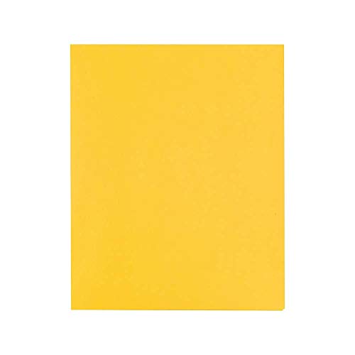 Staples 578544 School Grade 2 Pocket Folder Yellow 25/Box (50761/27538-Cc)