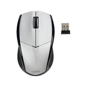staples 959063 23423 wireless optical mouse silver