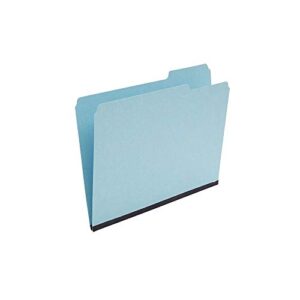 Staples 606798 Pressboard File Folders 3 Tab Letter Blue 25/Box